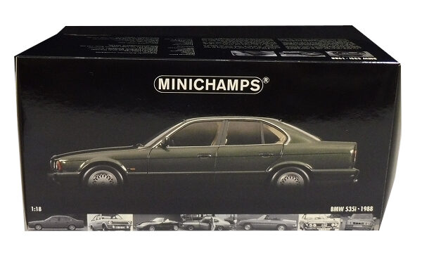 ミニチャンプス 1/18 BMW 535i 1988 グリーンメタリック 深緑