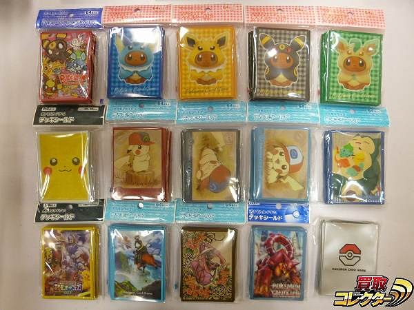 ポケモンカード デッキシールド スリーブ イーブイ ポンチョシリーズ ぼうしをかぶったピカチュウ 他