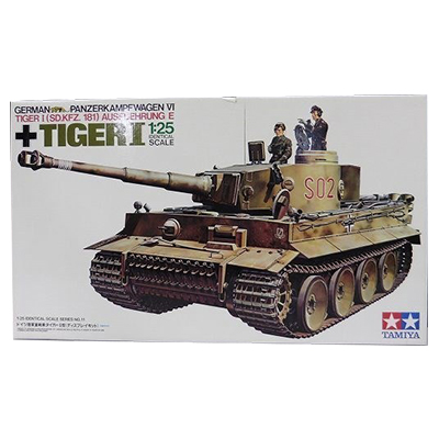 タミヤ 1/25 ドイツ陸軍重戦車タイガーⅠ型 ディスプレイキット/戦車プラモデル