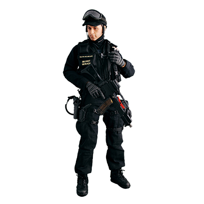ホットトイズ・ミリタリー 1/6 アメリカ合衆国 シークレットサービス 緊急対応部隊 男性隊員 G36Cライフル付属