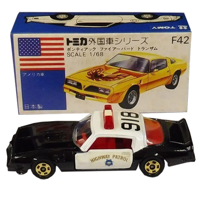 トミカ 青箱 外国車シリーズ F42 トランザム アメリカンポリスカーフェア用 A
