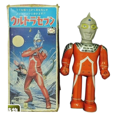 ブルマァク ブリキ ウルトラセブン 電動歩行/ウルトラマン
