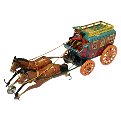 光球商会 ブリキ HADSON STAGE COACH 幌馬車 フリクション