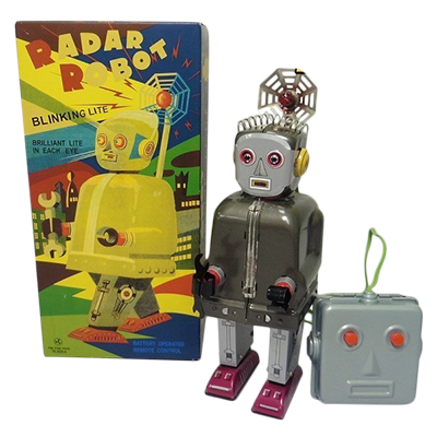 TIN TOM TOYS ブリキ レーダーロボット リモコン/ブリキのロボット