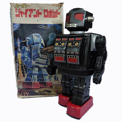 堀川玩具 ブリキ スーパージャイアントロボット 電動