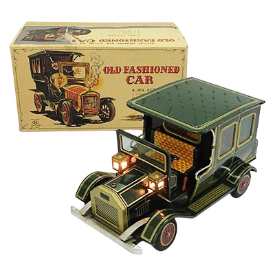 堀川玩具 ブリキ オールドファッションカー 電動