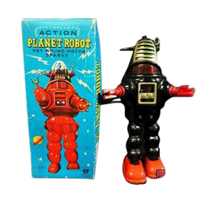 吉屋 ブリキ アクション プラネットロボット ゼンマイ