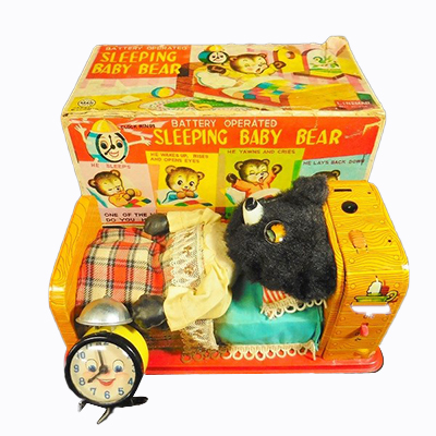 ラインマートーイ ブリキ SLEEPING BABY BEAR スリーピング ベビーベアー 電動