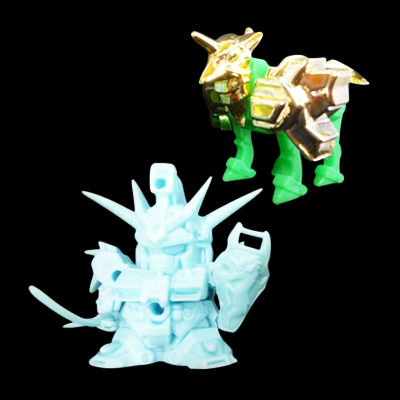 ガン消し ガンドランダーⅣ 復活の星勇士 マーク1 星勇士ユニコーンランダー(星勇士アースランダー+ガードユニコーン(金メッキ))