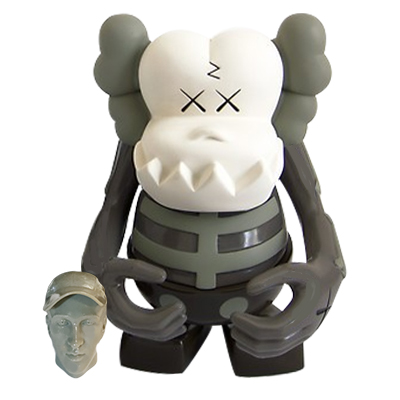 BOUNTY HUNTER コラボ KAWS Skull Kun スカルくん グレー / カウズ