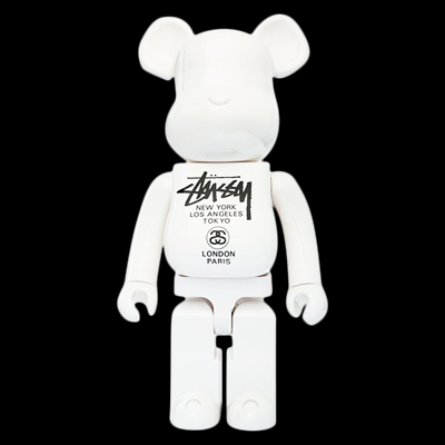 STUSSY WORLD TOUR BE@RBRICK 1000％ ホワイト / ベアブリック