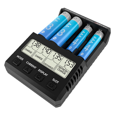 HITEC 充電器 AA/AAA チャージャー X4 アドバンス ミニ ブラック