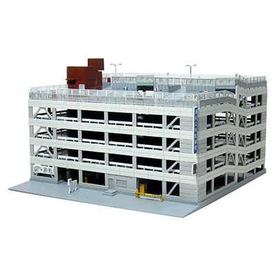 スカイネット 建築ロマン堂 1/150 立体駐車場 アイボリー NO.4