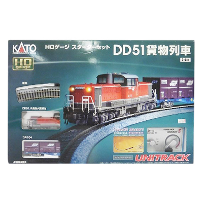 KATO HOゲージ 3-001 スターターセット DD51 貨物列車
