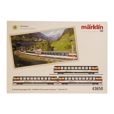 marklin メルクリン HOゲージ 43650 SBB スイス連邦鉄道 特急客車 ゴッタルド・パノラマ・エクスプレス 3両セット