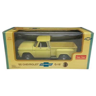サンスター 1/18 シボレー ピックアップ C-10 ステップサイド イエロー