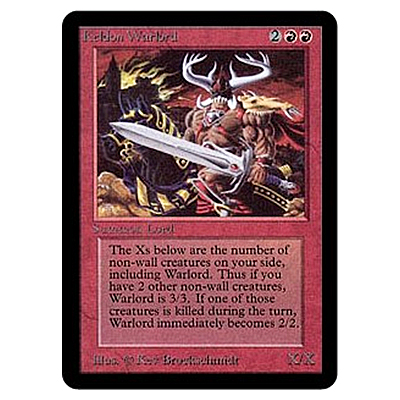 MTG LEA ケルドの大将軍/Keldon Warlord (英) アンコモン