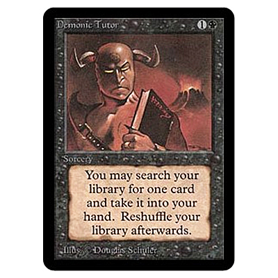 MTG LEA 悪魔の教示者/Demonic Tutor (英) アンコモン
