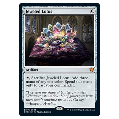 MTG CMR 宝石の睡蓮/Jeweled Lotus (英) Foil