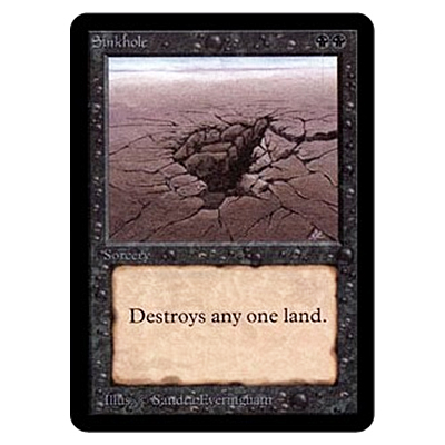 MTG LEB 陥没孔/Sinkhole (英)