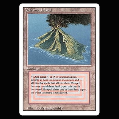 MTG 3ED Volcanic Island (英)