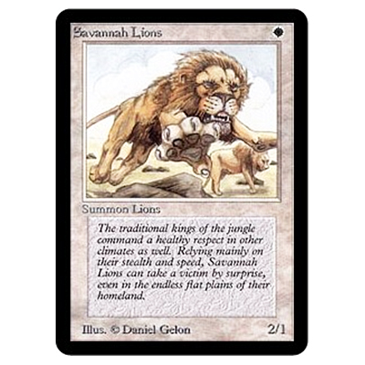 MTG LEA サバンナ・ライオン/Savannah Lions （英）
