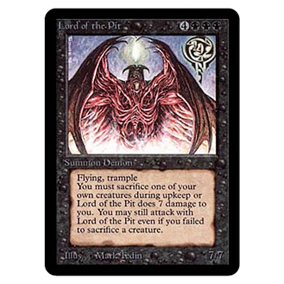 MTG LEB 奈落の王/Lord of the Pit (英)