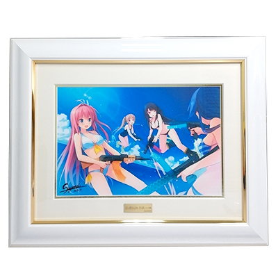 鈴森先生複製サイン入り 水着イラスト 限定100枚 蒼の彼方のフォーリズム 高精細複製原画