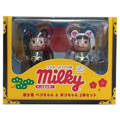 BE@RBRICK 招き猫ペコちゃん&ポコちゃん 2体セット 100% メディコムトイ×不二家