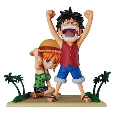 モンキー・D・ルフィ＆ナミ ワンピース ワールドコレクタブルフィギュア ログストーリーズ 当たり前だ!!!!!