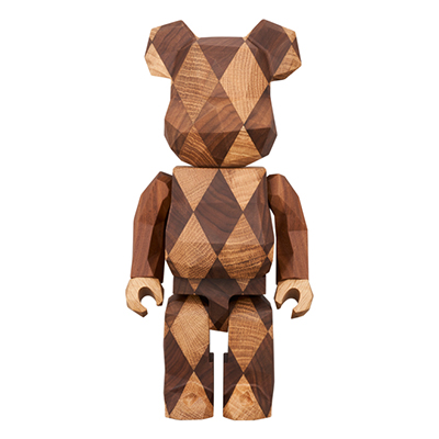 BE@RBRICK カリモク フラグメントデザイン ポリゴン ラティスパターン 400％