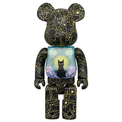 BE@RBRICK 夜空のネコ 400％  ひかりバンビ メディコム・トイ