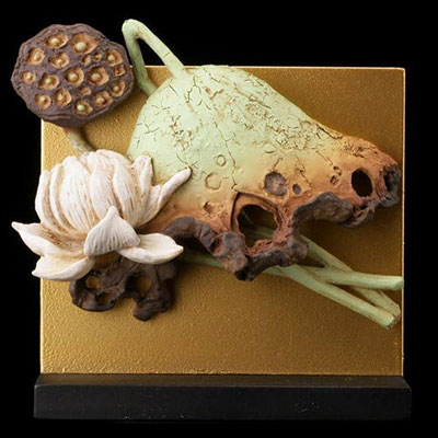 ハス 若冲の花 伊藤若冲・花卉立体図 カプセルQミュージアム 海洋堂
