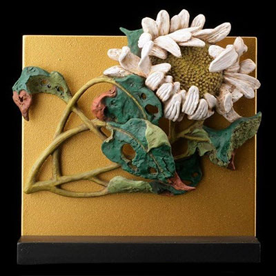 ヒマワリ 若冲の花 伊藤若冲・花卉立体図 カプセルQミュージアム 海洋堂