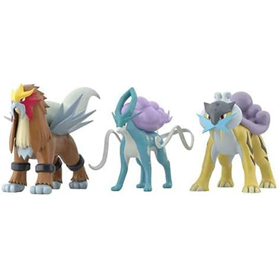 ライコウ＆エンテイ＆スイクン ジョウト地方 ポケモンスケールワールド プレバン・ポケセン限定