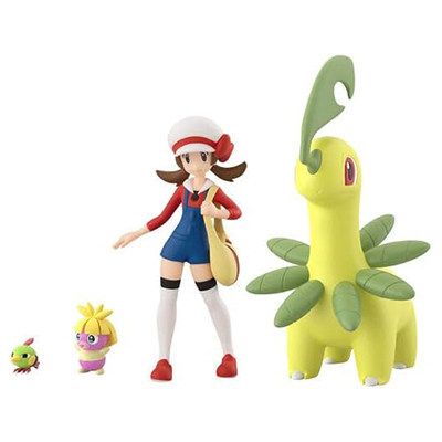 コトネ＆ベイリーフ＆ネイティ＆ムチュール ジョウト地方 ポケモンスケールワールド プレバン・ポケセン限定
