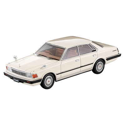 日産セドリックHT 280E ブロアム 白 イグニッションモデル×トミーテック 1/43