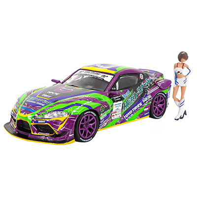 エヴァRT初号機 GRスープラ D1  2020 withレースクイーンフィギュア 1/64