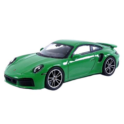 911ターボS ポルシェ パイソングリーン 左ハンドル MINI GT TSM MODEL 1/64