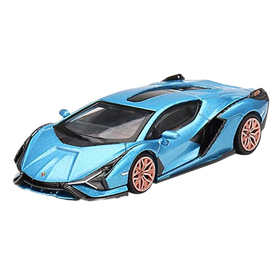 シアンFKP37 ランボルギーニ 左ハンドル ブルーエイギル MINI GT TSM 1/64