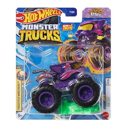 スクラッチアタック モンスタートラック ホットウィール 1/64