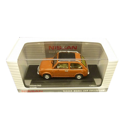 パオ 日産 オレンジ ニッサンモデルカーコレクション 1/43スケール
