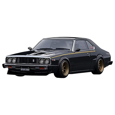 スカイライン 2000 GT-ES C210 ニッサン ブラック イグニッションモデル 1/18