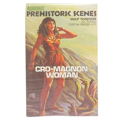 クロマニョン人 女性 PREHISTORIC SCENES プラモデル オーロラ 1/13