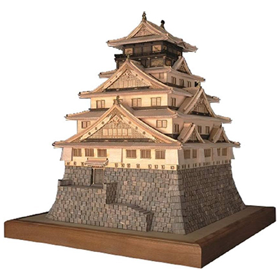 大阪城 木製建築模型 ウッディジョー 1/150