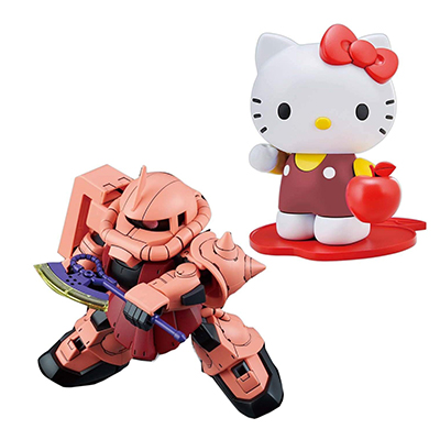ハローキティ シャア専用ザクII SDガンダムクロスシルエット バンダイ
